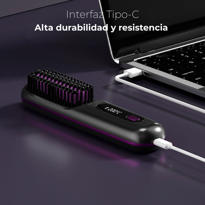 Cepillo Alisador de Pelo Inalámbrico-Zeylos